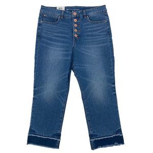 Inc Denim Women’s 12P Delancey Straight High-Rise Ankle Jeans Button Fly NWT